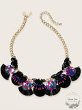 Inc Gold-Tone Sequin, Bead and Multi-Fringe Statement Necklace, 18 + 3 Extender