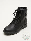 Cliffs by White Mountain women's Kaylor Ankle Boots Black Fabric/8.5