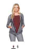 LAmade Women's Burnout French Terry Zingne Hoodie, Raven, Small