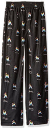 Miami Marlins MLB Boys Team Print Sleepwear Pants, Medium 5-6