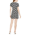 Trina Turk Optic Geo-Print Sheath Dress, Size Small