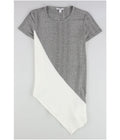 Bar Iii Womens Asymmetrical Colorblock Pullover Blouse, Size Small