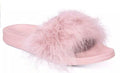 INC International Concepts Women?s Faux-Marabou Slide Slippers, XL