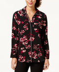 Alfani Women's Printed Piped Blouse Size XXL
