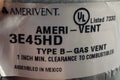 Amerivent 3in 45° Double-Wall Adjustable Gas Vent Elbow Pipe 3E45HD **NEW**