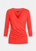 Lauren Ralph Lauren Wrap-Style Jersey Top