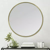 Stratton Home Decor Ava Round Mirror in Gold