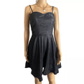 Wow Couture Womens Sweet Heart Fit and Flare Textured with Lurex Dress,Small