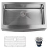 Miseno Kitchen Sink, Farmhouse Mount, Stainless Steel Finish