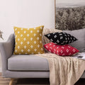 MIULEE Set of 2 Decorative Throw Pillow Covers Rhombic Jacquard Pillowcase Soft