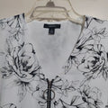 Alfani Women's Petite Printed Zip-Front Top, Size PM