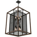 Varaluz Rio Lobo 8 Light Pendant, Dark Oak/Black - 285P08DOBL