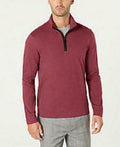 Tasso Elba Mens Piped 1/4 Zip Pullover Sweater