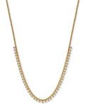 Argento Vivo Zirconia 18 Statement Necklace in 18k Gold-Plated Sterling Silver