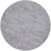 Unique Loom Davos Shag Sterling 4 ft. x 4 ft. Round Area Rug