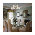 World Imports Millau 5-light Chrome Chandelier With Fabric Shade