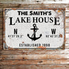 Family Lake House Anchor Sign