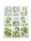 Timeless Charms: Vintage 1980 Single Sticker Sheet - St. Patricks Day Stickers