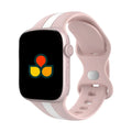 Silicone Strap Pink White 44 45 46 49MM (Large Watch)