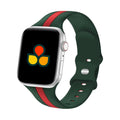 Silicone Strap Green Red 44 45 46 49MM (Large Watch)